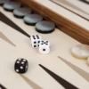 Gioco del Backgammon in Pelle Panna