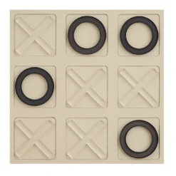 Gioco del tris in pelle Panna Cotta