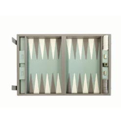 Gioco in scatola Backgammon grigio