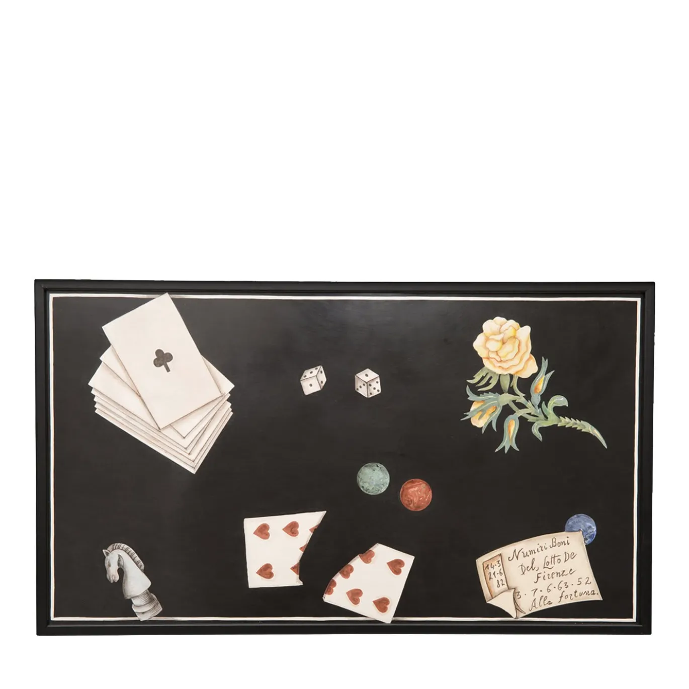 Gioco Tavolo di intarsio in marmo