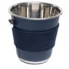 Glacette con corda e inserti in ecopelle blu