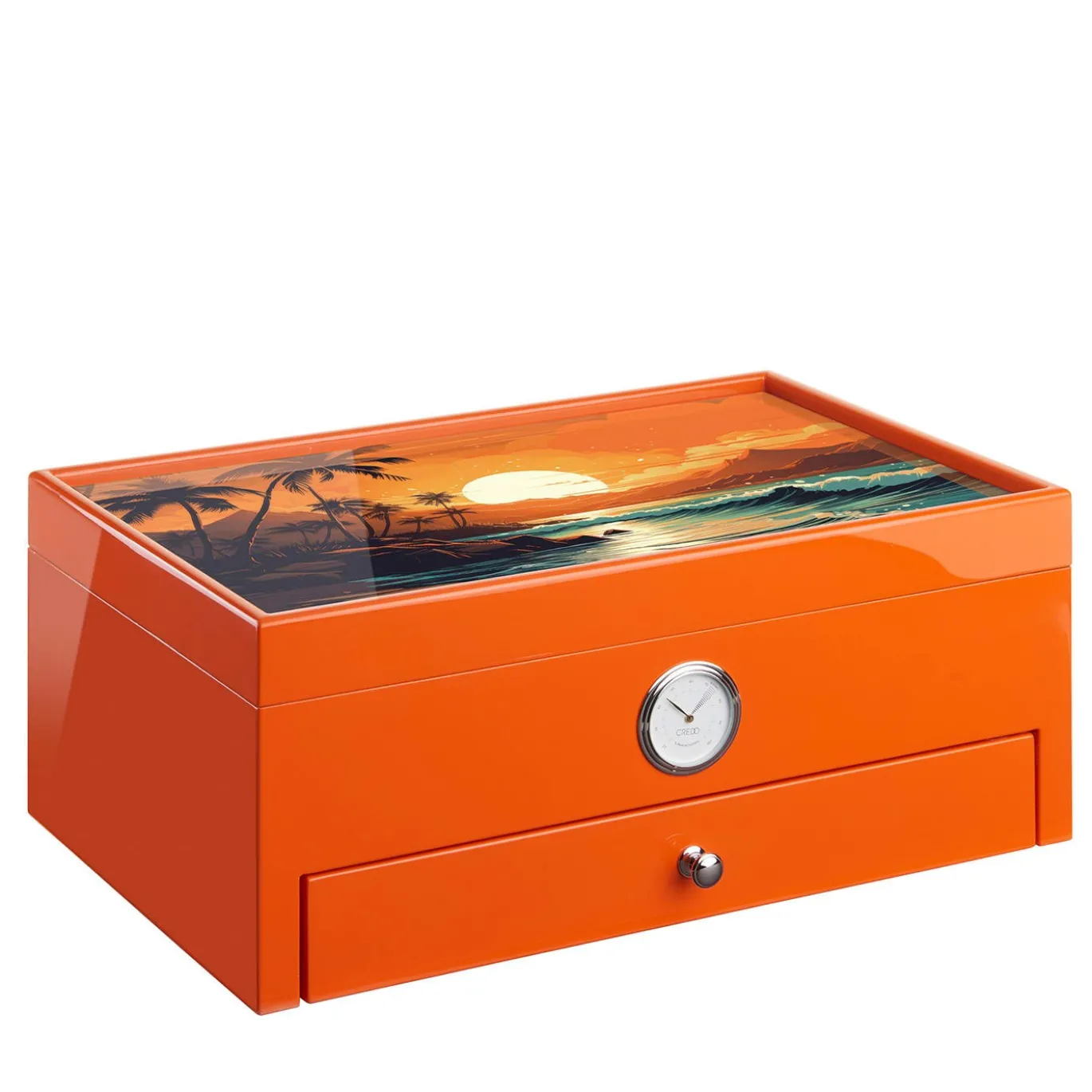 Humidor arancione di ispirazione caraibica (edizione speciale Club)
