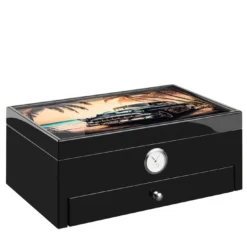 Humidor nero ispirato all'Havana (edizione speciale Club)