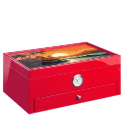 Humidor rosso di ispirazione caraibica (edizione speciale Club)