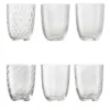 Idra Set di 6 bicchieri trasparenti assortiti