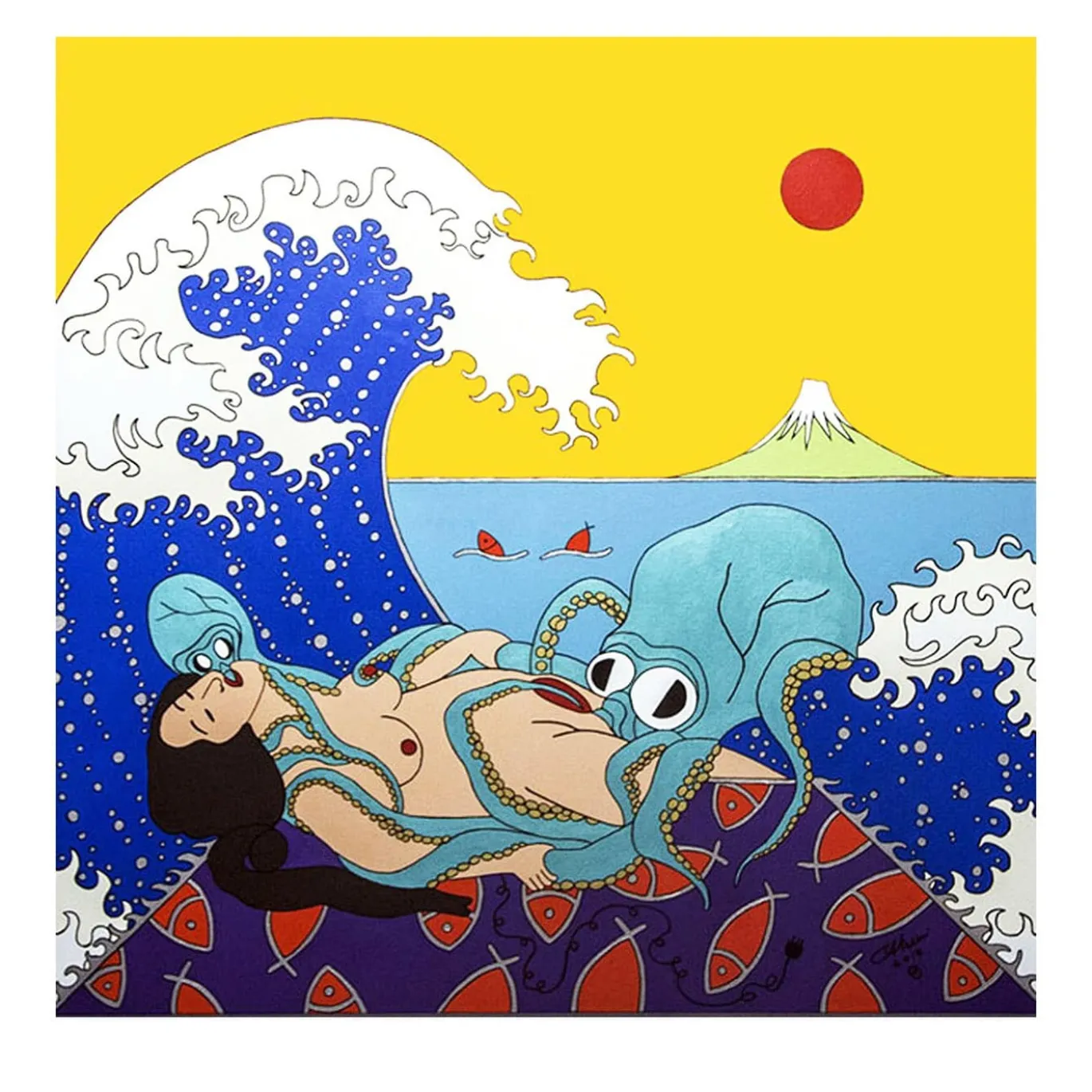 Il sogno della moglie del pescatore Painting