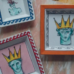 Il Viaggio di Nettuno Pink Square Vide Poche di Luke Edward Hall