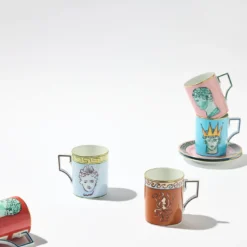 Il Viaggio di Nettuno Sky Blue Porcelain Mug