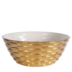 INSALATIERA PAVONE - ORO