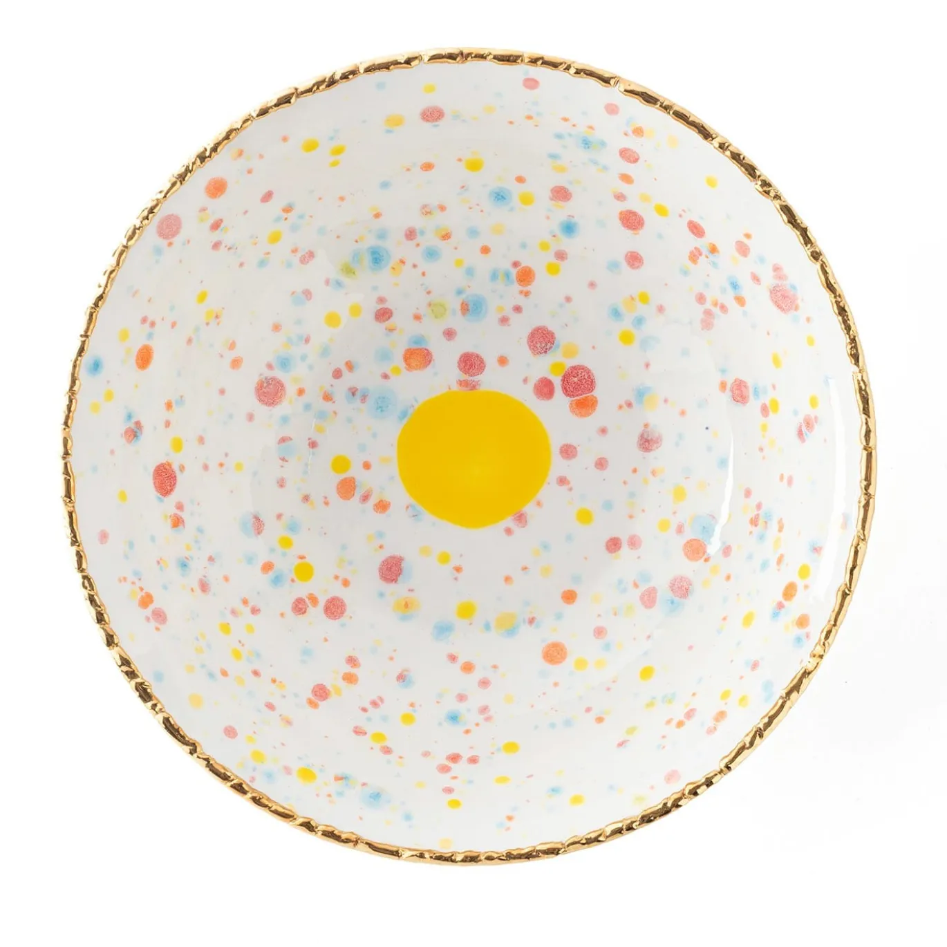 Insalatiera piccola Confetti con bordo crepato