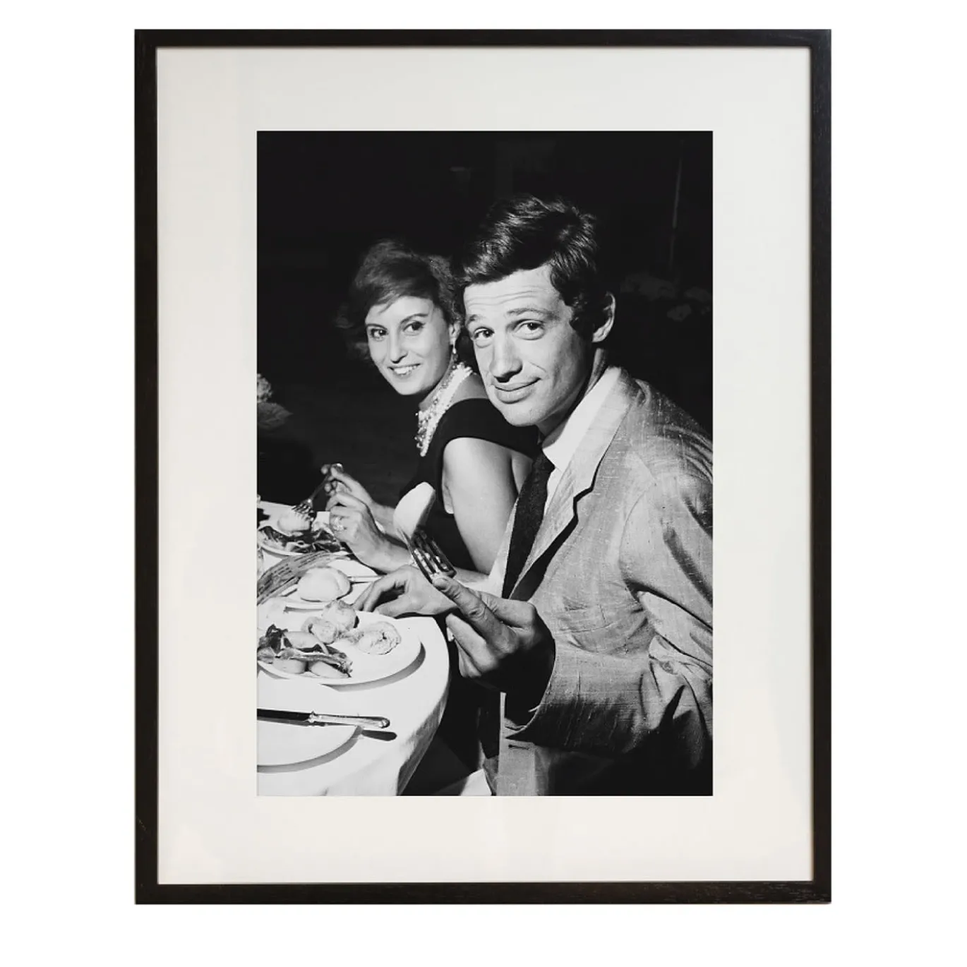 Jean-Paul Belmondo a Roma - Stampa con cornice di Keystone