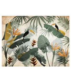Jungle Dream White Nature Carta da parati