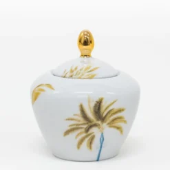 Las Palmas Servizio da tè in porcellana con decoro palme