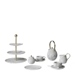 Lattiera Victoria in Marmo Grigio di Bethan