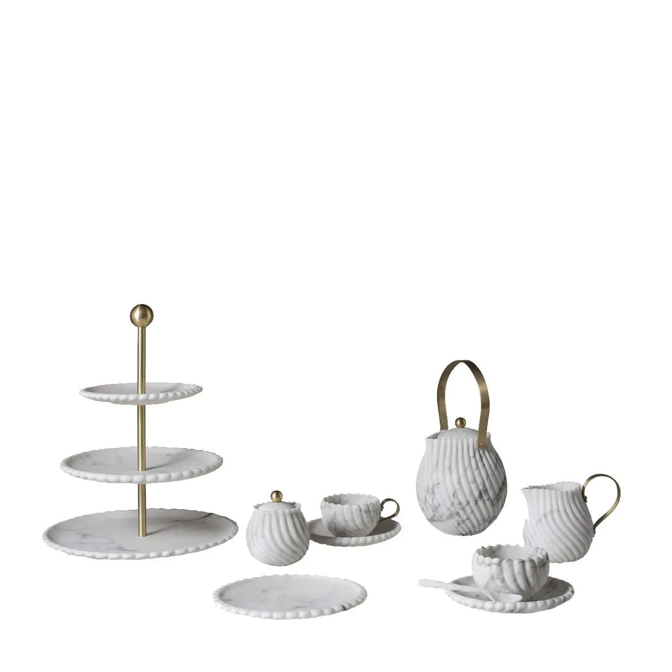 Lattiera Victoria in Marmo Grigio di Bethan