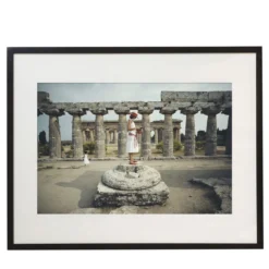 Laura Hawk a Paestum, piccola stampa incorniciata