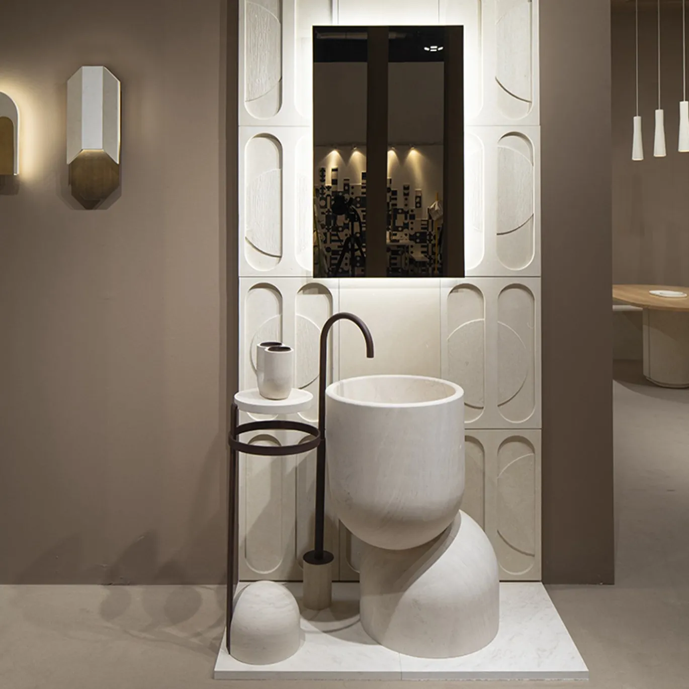 Lavabo L27-MAAT in Pietra Naturale