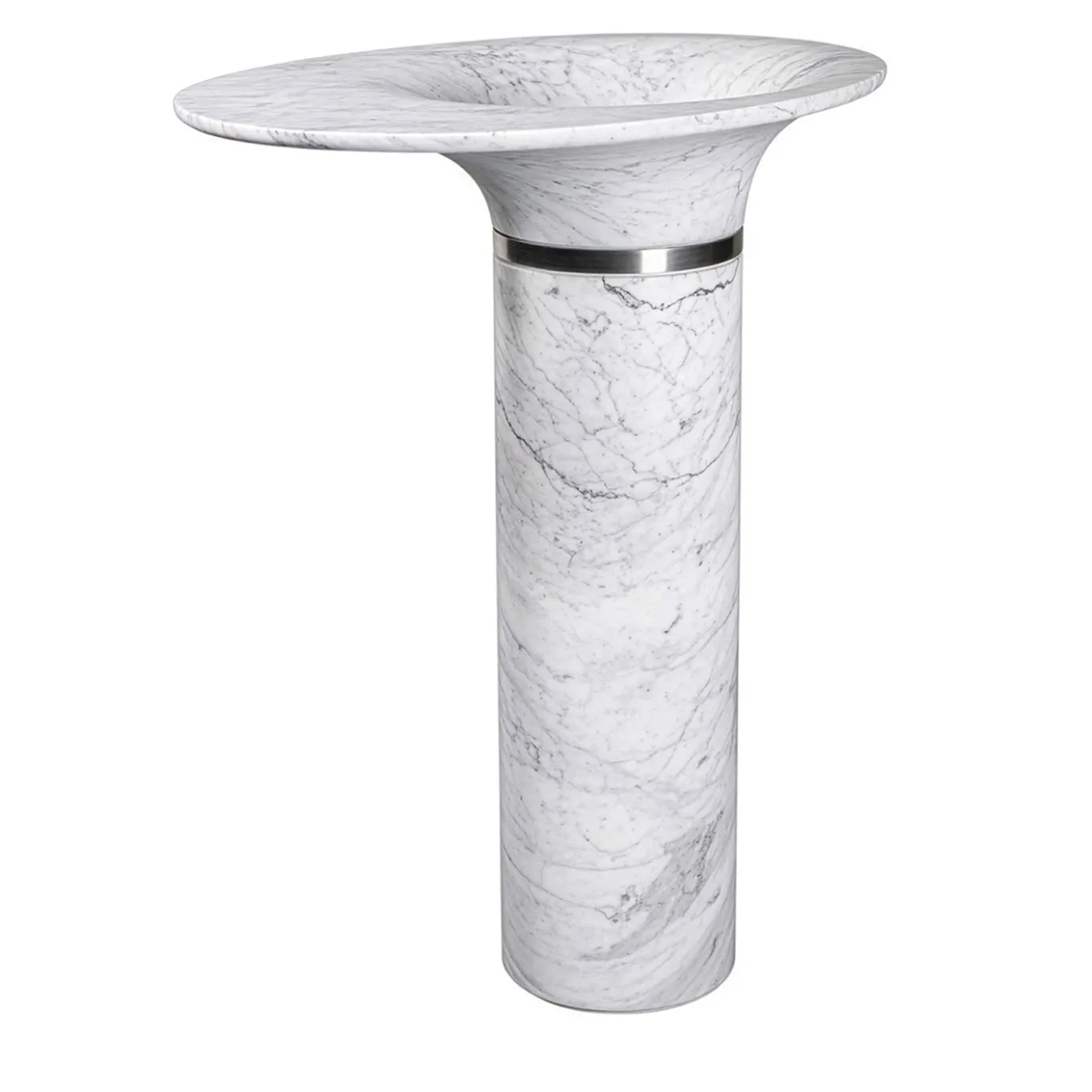 Lavabo Scultoreo Geyser in Marmo di Carrara di Marco Piva