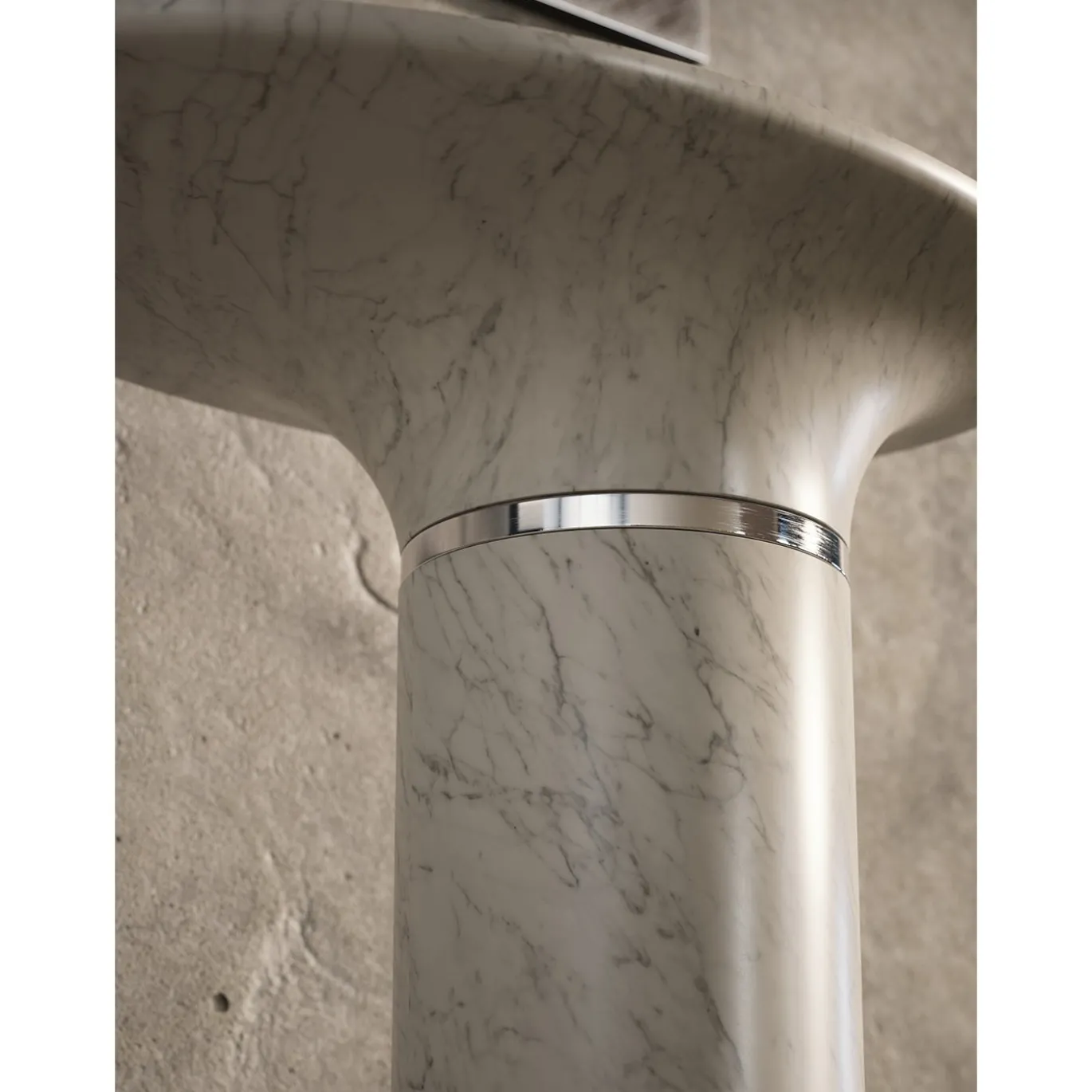 Lavabo Scultoreo Geyser in Marmo di Carrara di Marco Piva