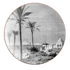 Lebanon Set di 2 piatti da pane in porcellana con paesaggio #3
