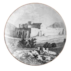 Lebanon Set di 2 piatti da pane in porcellana con paesaggio #1