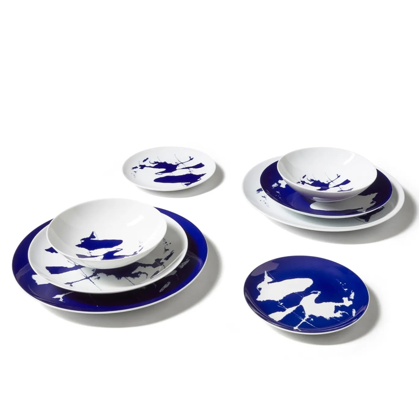 Le Monde de Charlotte Perriand - Neige - Set di 2 piatti piani