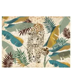 Leopard Blue Nature Carta da parati