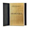 Libro scultoreo di opere d'arte video Arabesque Gold