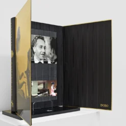 Libro scultoreo di opere d'arte video Arabesque Gold