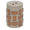 Lisbona 4 Cesto rotondo marrone con coperchio