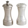 Macinapepe e saliera in ottone argentato #1