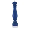 Macinapepe in legno blu e ottone argentato