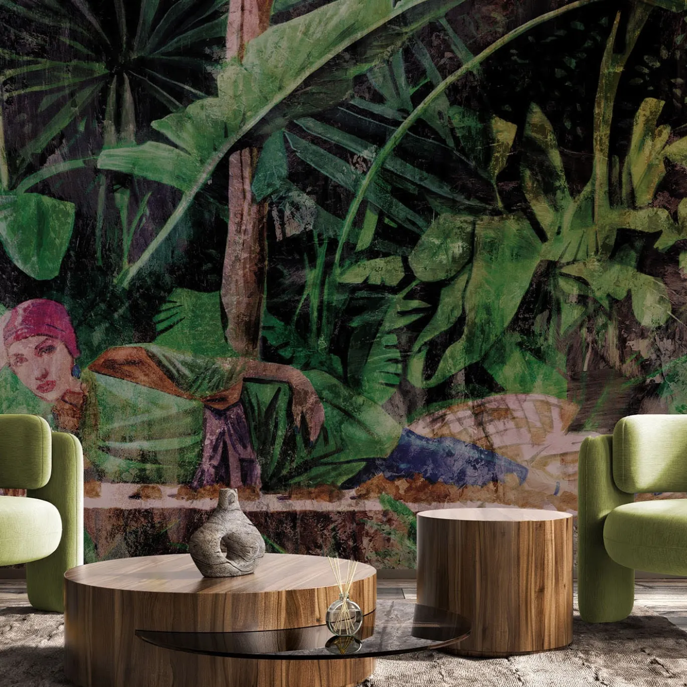 Majorelle Jungle Timeless 23 Carta da parati