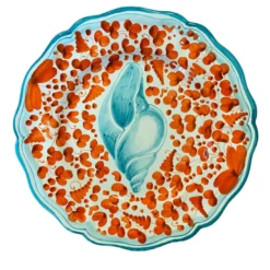 Menagerie D'Été Piatto in ceramica smerlato dipinto a mano