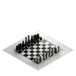 Metis Set di scacchi in marmo bianco