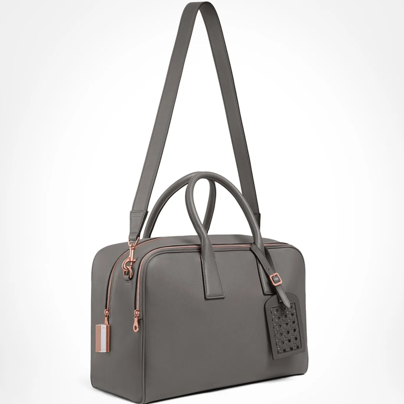 Mini borsa da weekend in Cristallo grigio