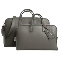Mini borsa da weekend in Cristallo grigio