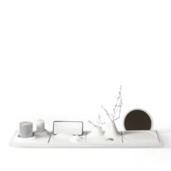 Misguardo Organizer da Scrivania Modulare in Ceramica Bianca