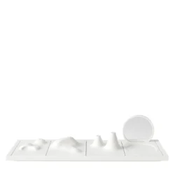 Misguardo Organizer da Scrivania Modulare in Ceramica Bianca