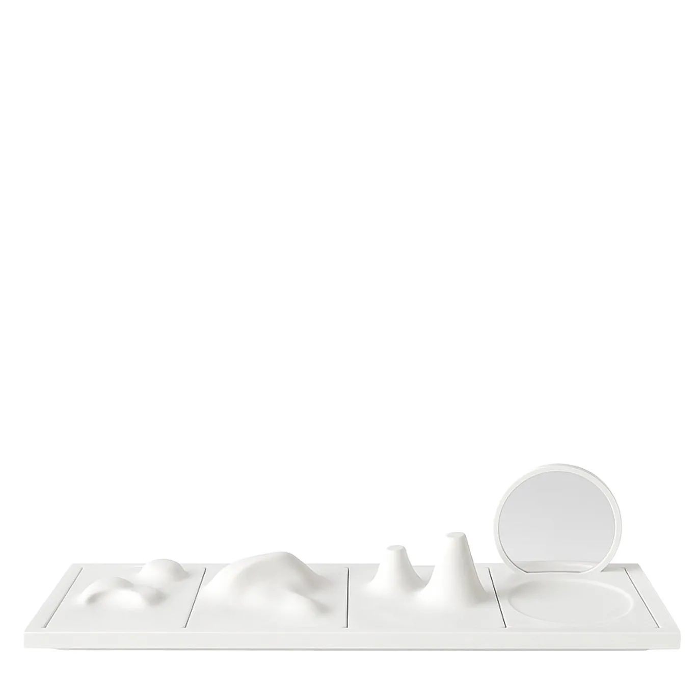 Misguardo Organizer da Scrivania Modulare in Ceramica Bianca