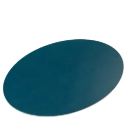 Mondrian Tovaglietta ovale blu Amalfi e bianco Luna