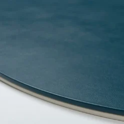 Mondrian Tovaglietta ovale blu Amalfi e bianco Luna