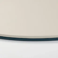Mondrian Tovaglietta rotonda blu Amalfi e bianco Luna