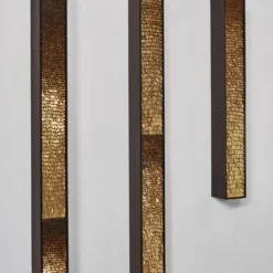 Movimento N221 N222 N223 Set Di 3 Pannelli Decorativi In Vetro Oro