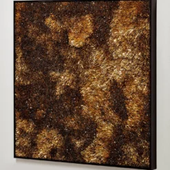 Movimento N261 Pannello Decorativo In Vetro Oro