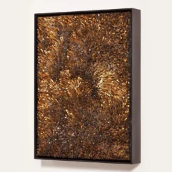 Movimento n253 Pannello decorativo in vetro oro
