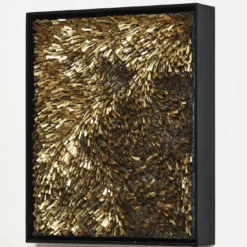 Movimento N252 Pannello Decorativo In Vetro Oro