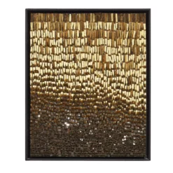 Movimento N254 Pannello Decorativo In Vetro Oro