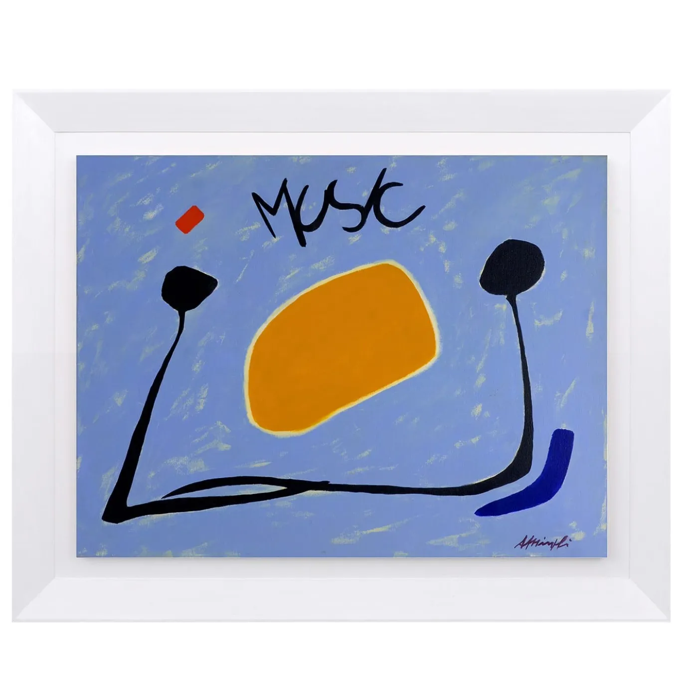 Musica Pittura acrilica su tela di Antonio Minopoli