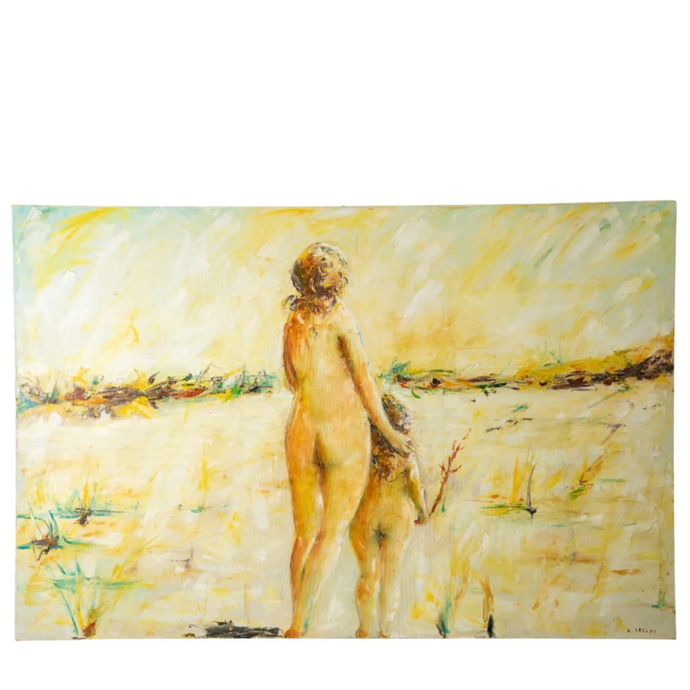 Non Ci Lasceremo Mai Pittura ad olio policroma